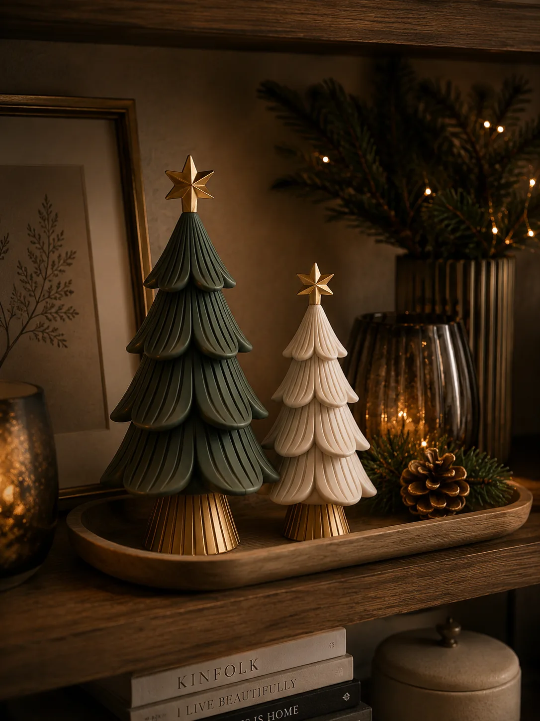 Árbol de Navidad estilo Japandi